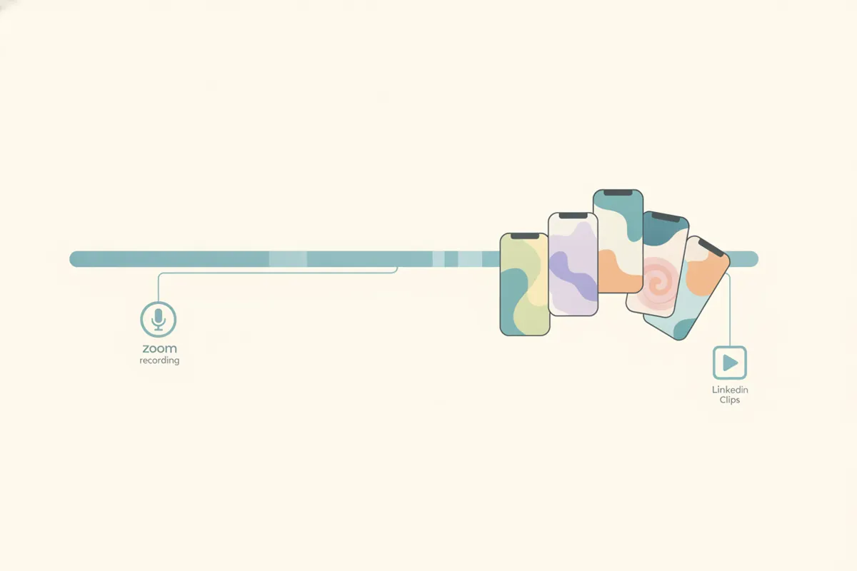 Zoom Recording to LinkedIn Clips: Auto Vertical Clips